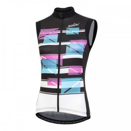 Nalini PRO CREATIVA TOP Radtrikot Damen ärmellos weissblauviolett-4020