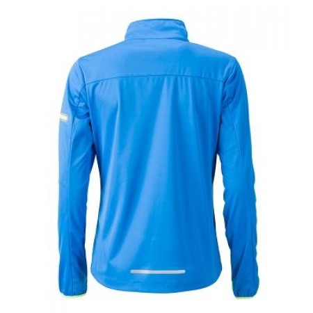 Sportjacke für Damen aus Softshell bright blue-bright yellow