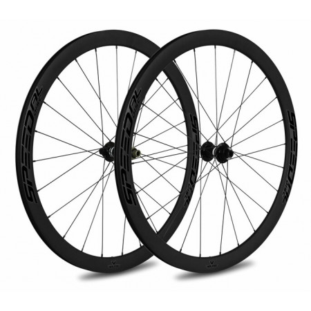 Laufradsatz VELTEC Speed AL DISC - ALU Dekor schwarz