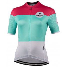BIANCHI Gordona Damen jersey celeste-pink-weiss