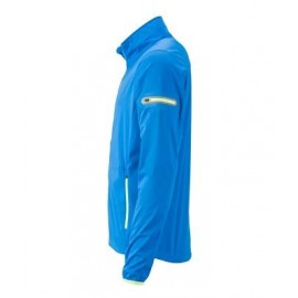 Sportjacke aus Softshell bright blue-bright yellow