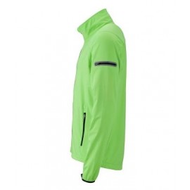 Sportjacke aus Softshell bright green-black