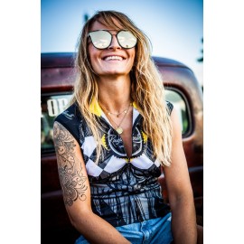 Radklamotte Radtrikot Black&white ärmellos 