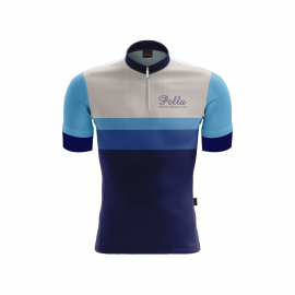 CIELO Cycle Vintage Wool Trikot blau-hellblau-weiss